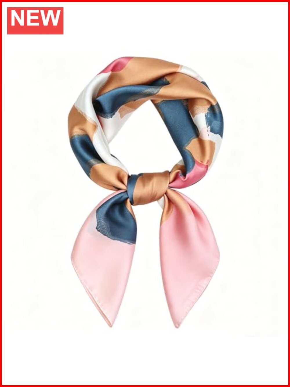 Women's 27.5" Satin Head Scarf Silk Feeling Bandana Hair Wrap